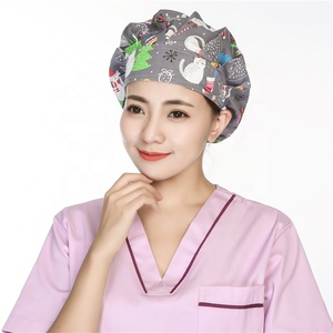 Nuovo cappello da scrub stampa cappello da sala operatoria cappelli da medico di bellezza da lavoro in cotone per animali domestici dentista - Product Image 5