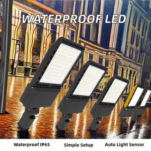 โคมไฟถนนอลูมิเนียมกลางแจ้งพร้อมไฟสวน LED กันน้ำ IP65 พร้อมเซ็นเซอร์วัดแสงและแหล่งจ่ายไฟ AC - Product Image 2