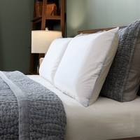 Oreiller en mousse à mémoire de forme avec gel rafraîchissant, certifié CertiPUR US, oreiller de lit d'hôtel, soutien moyen, broderie personnalisée, garantie 5 ans, 200TC