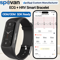 Reloj Inteligente Spovan de 1.47 Pulgadas con ECG y HRV, Resistente al Agua IP68, Pantalla Táctil, Presión Arterial, SpO2, Frecuencia Cardíaca, Monitor de Actividad Física, OEM con SDK