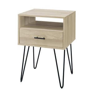 Table de chevet intelligente en bois avec tiroir, une façon simple d'organiser n'importe quelle table de chevet en bois - Product Image 3