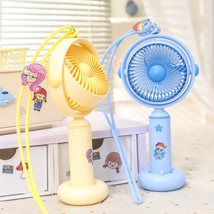 Ventilateur de cou portable avec base, angle réglable, batterie rechargeable, moteur DC 5W, commande par bouton, pour usage intérieur et extérieur - Product Image 2