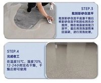 Peinture liquide autolissante à base de sable de quartz époxy, effet marbre, résistante à l'usure, pour atelier, béton, extérieur, antidérapante, OEM