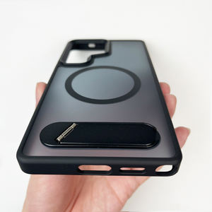 Avec support Housse rigide pour téléphone portable Samsung S24 S23 <span class=keywords><strong>Ultra</strong></span> Skin Feel Matte Magnetic Cell Phone Case For Samsung S25 - Product Image 5