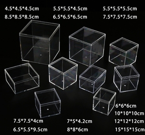 Multiple Sizes Display Containers Clear <strong>Acrylic</strong> Square <strong>Box</strong> with Lid - Product Image 6