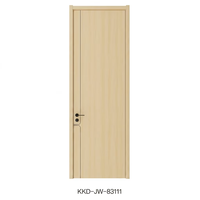 Portes intérieures en bois laqué, style minimaliste moderne, insonorisées et durables pour appartements de luxe et maisons résidentielles