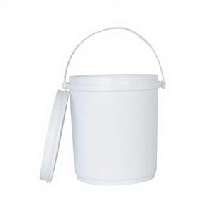 Vietnam Manufacturer Plastic Bucket 4L 189x166x203mm with Metal Handle Silk Screen Printed Customized Color - Product Image 1