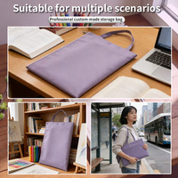 Sac fourre-tout multifonctionnel personnalisé en gros, format A4, imperméable, avec fermeture éclair, pour organiser les documents de bureau