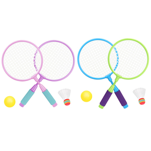 Nouveau <span class=keywords><strong>jeu</strong></span> de sport d'extérieur : Raquettes et balles de <span class=keywords><strong>badminton</strong></span> pour enfants, idéal pour l'entraînement et le <span class=keywords><strong>jeu</strong></span>. Vente en gros. - Product Image 1