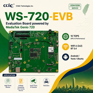 High-Speed Genio 720 EVB พร้อมที่เก็บข้อมูล UFS3.1 และ RAM LPDDR5X มาพร้อมกับ USB 3.2, Gigabit Ethernet และชิป Wi-Fi/BT รุ่น MT7921 - Product Image 1