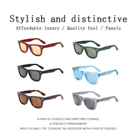 Fabricant de lunettes de soleil personnalisées avec logo, vente en gros, lunettes de soleil carrées en acétate de haute qualité, mode unisexe, lunettes de soleil pour hommes et femmes