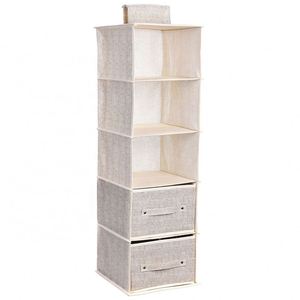 Organisateur de placard suspendu à 5 étagères, organiseurs à 5 tiroirs, organisateur de couches pour placard avec compartiments pour salon - Product Image 6
