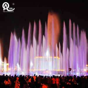 น้ำพุกลางแจ้งเชิงพาณิชย์ QUA สแตนเลสสตีล ดีไซน์ร่วมสมัย พร้อมไฟ LED แสดงแสงสี 110-230V โซลูชั่นโครงการที่ทนทาน - Product Image 3