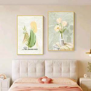 Emballage professionnel pour grande peinture à l'huile avec cadre en bois Design Art déco et motif de nature morte pour la suspension de mariage - Product Image 2