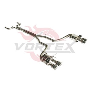 Système d'échappement Catback Vortex Elite en acier inoxydable poli miroir avec quatre sorties pour Maserati Ghibli 3.0T – Meilleur article - Product Image 2