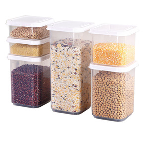 Drop shipping available. Kitchen airtight <b>storage</b> jars, grain and cereal <b>storage</b> boxes, <b>plastic</b> compartmentalized dry goods - Product Image 5