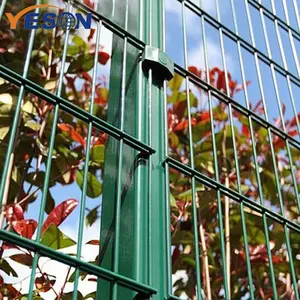 Hot Sale 8/6/8/656/545 Rod Mat Grid ZaunBar Powder Coated Metal Iron Wrought Double Twin Welded Wire Mesh Fence