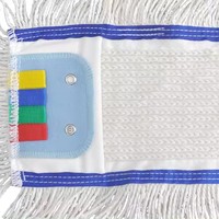 Tête de balai serpillère commerciale à boucles en coton et polyester, pour nettoyage moyen, Magic Tufted Mop Head