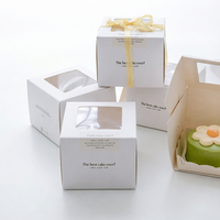 Vente d'usine : Boîte à gâteau personnalisée 8 pouces avec gaufrage et pelliculage mat pour gâteaux de mariage, emballage cadeau avec poignée en ruban
