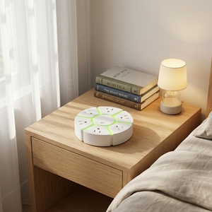 TOUKOO Multiprise 2-en-1 avec <span class=keywords><strong>lampe</strong></span> <span class=keywords><strong>de</strong></span> bureau <span class=keywords><strong>LED</strong></span>, 6 prises CA standard US, interrupteur marche/arrêt pour la maison et le bureau - Product Image 1