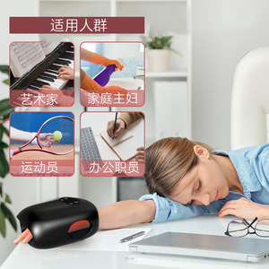 Mini masseur de mains chauffant à pression d'air, 3 modes, rechargeable par USB, pour le bureau, la maison et les voyages - Product Image 2