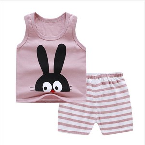 Conjunto de Dos Piezas de Manga Corta para Niños Unisex de Otoño, Transpirable y Cómodo, 100% Algodón, Ropa para Bebés - Product Image 5
