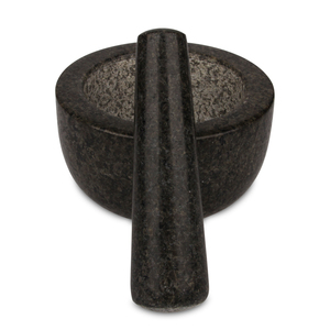 Mortero y Maja de Granito Natural al por Mayor, Mortero de Piedra Gris Oscuro, Molinillo de Especias y Hierbas con Maja - Product Image 4