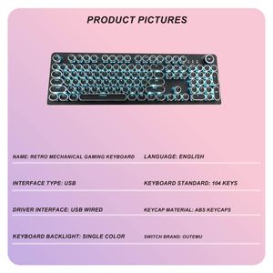 Teclado Mecánico para Juegos E-yooso de 104 Teclas, Cableado, RGB, USB 3.0, Carcasa de Metal, Nuevo, S-2016 - Product Image 3