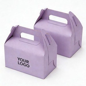 Boîte alimentaire en papier personnalisée avec fenêtre, boîte à croissants, boîte à pain, boîte d'emballage pour poulet frit - Product Image 4