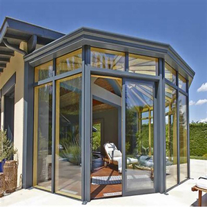 Verrière en profilés aluminium, jardin d'hiver et maison de soleil avec toit en polycarbonate - Product Image 6