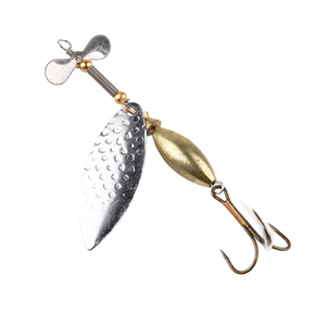 Vente en gros de leurres spinner en métal imprimés 98mm 15g pour la pêche en mer, en bateau, en rivière, en lac et en ruisseau - Product Image 1