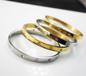 Bmz hợp thời trang cổ điển thương hiệu thép không gỉ thời trang Bangle <span class=keywords><strong>2</strong></span> năm đảm bảo Hot Bán cao đánh bóng C thương hiệu Bangle - Product Image 3