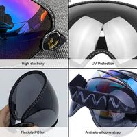 Casque de moto universel bouclier à bulles visière lentille casque de motocross lunettes rétro Moto motard cyclisme lentille pour casque ouvert