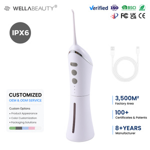 Hydropulseur électrique sans fil, batterie rechargeable 1500 mAh, minuteur intelligent, étanche IPX6, hydropulseur portable pour le nettoyage <span class=keywords><strong>des</strong></span> <span class=keywords><strong>dents</strong></span> - Product Image 1