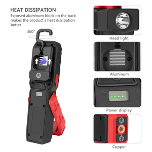 High Quality Mini Powerful Magnetic Handheld Portable Cob <b>Led</b> Display Rechargeable <b>Led</b> Torches <b>Work</b> <b>Light</b> - Product Image 3