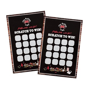 Biglietto Gratta e Vinci Personalizzato a Colori <span class=keywords><strong>per</strong></span> Sconti Pasto Gratuiti, Promozioni Aziendali <span class=keywords><strong>per</strong></span> Ristoranti, Regalo di Ringraziamento - Product Image 3