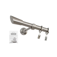 Bojanek Rail de Rideau Industriel en PVC à Double Voie, Ensemble Complet, Blanc Élégant, Accessoires 100-600cm, Qualité Export Améliorée