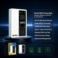 Router WiFi 4G Portátil - Dispositivo Mifi Inalámbrico, Punto de Acceso Móvil de Alta Velocidad, Batería Recargable, Admite Conexión de Múltiples Dispositivos