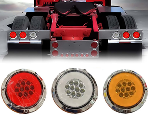 <span class=keywords><strong>Feu</strong></span> arrière rond de 4 pouces, ambre rouge blanc, <span class=keywords><strong>feu</strong></span> de freinage, <span class=keywords><strong>feu</strong></span> de brouillard, <span class=keywords><strong>feu</strong></span> de stop, clignotant, marche arrière, acier inoxydable chromé, semi-<span class=keywords><strong>remorque</strong></span> - Product Image 1