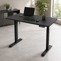 Bureau électrique silencieux en bois AOR, double usage assis-debout, pour bureau, études et ordinateur, extensible, facile à assembler, direct usine