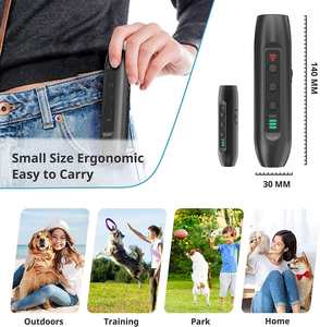 Dispositif anti-aboiement portable en plastique pour chiens, utilisation intérieure et extérieure, étanche IP67, rechargeable, ultrasonique, dissuasion d'aboiement pour l'entraînement des chiens - Product Image 4