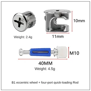 Accessori per mobili di alta qualità connettori per armadietti bullone eccentrico <span class=keywords><strong>Cam</strong></span> per montaggio di mobili albero a camme eccentrico di precisione - Product Image 6