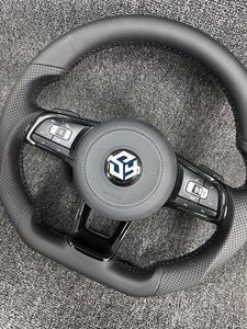 Per <span class=keywords><strong>Volkswagen</strong></span> volante <span class=keywords><strong>CC</strong></span> MAGOTAN Golf 6 7 MK7 MK6 Lamando Passat GTl Tiguan volanti in pelle - Product Image 2