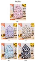 Sac à dos pour ordinateur portable, étanche, grande capacité, antivol, avec logo personnalisable, design géométrique tendance, idéal pour l'école, les voyages et les affaires, vente en gros