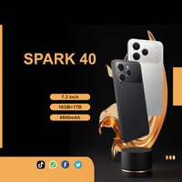 Nuevo Diseño Spark 40 5G Smartphone 16G+1TB Almacenamiento Carga Rápida Pantalla HD CPU Decacore Multi-idioma 108MP Precio con Descuento