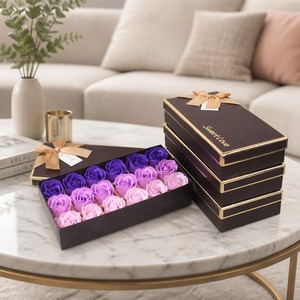 D-FZH003 CASTLE Ensemble de 18 Savons Parfumés à la Rose, Cadeau pour la Fête des Mères pour Femmes, Filles, Maman - Product Image 4