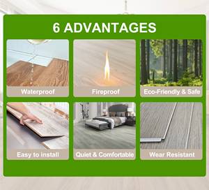 Manufacturer Colorful Waterproof 5mm 6mm 7mm 8mm 4mm Lvp Spc <strong>Floor</strong> Piso Vinilico Luxury <strong>Vinyl</strong> Plank <strong>Floor</strong> <strong>Vinyl</strong> <strong>Click</strong> <strong>Floor</strong> - Product Image 4