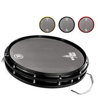 Beatello JBK Instrument de percussion professionnel Marche Caisse claire 14 pouces Ultra-mince Noir Portable avec facile à transporter