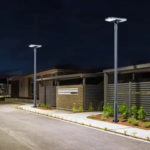 Outdoor Led Solar Lamp Manufacturer Modern Style Ip65 Solar Garden Lights Outdoor Waterproof Post Top Led Lamp All In 1 Pole Light