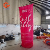 Réplique géante gonflable de bouteille de nettoyant facial pour la promotion des marques en magasin de cosmétiques et l'affichage de la marque